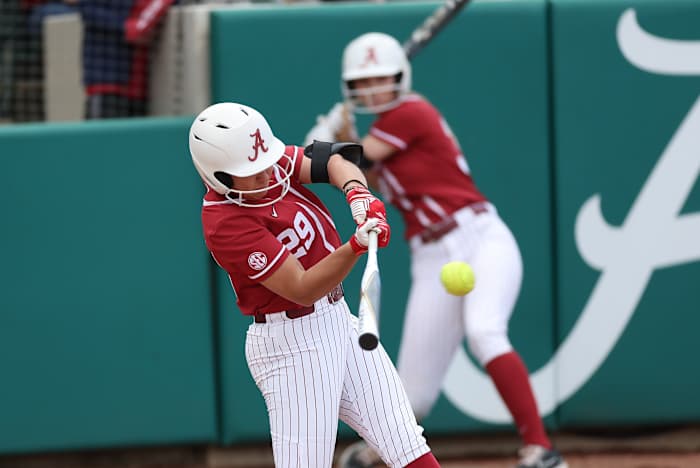 Alabama softball third baseman Ashley Prange